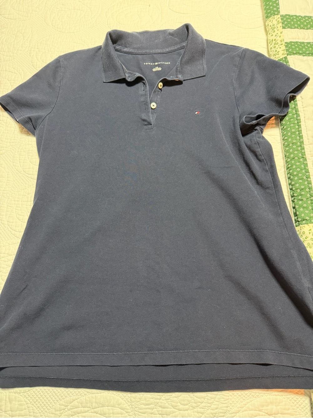 Tommy Hilfiger Women's Dark Navy Polo Shirt